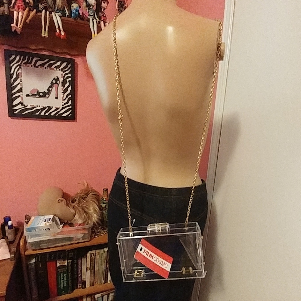 🆕👜💄LIMITED CLEAR BOX ACRYLIC CLUTCH👜💄 - Picture 7 of 7